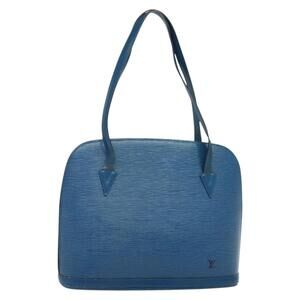 LOUIS VUITTON Epi Lussac Shoulder Bag Blue M52285